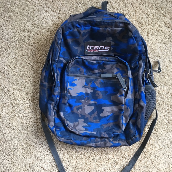 Jansport Blue Camo Bookbag | Poshmark